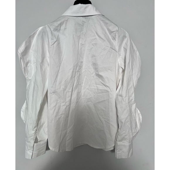 Puff Sleeve Button Front Top - Picture 3 of 6